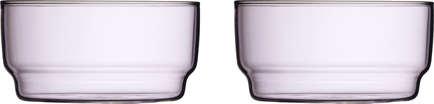 Skål Torino 12 cm 2 stk. Pink