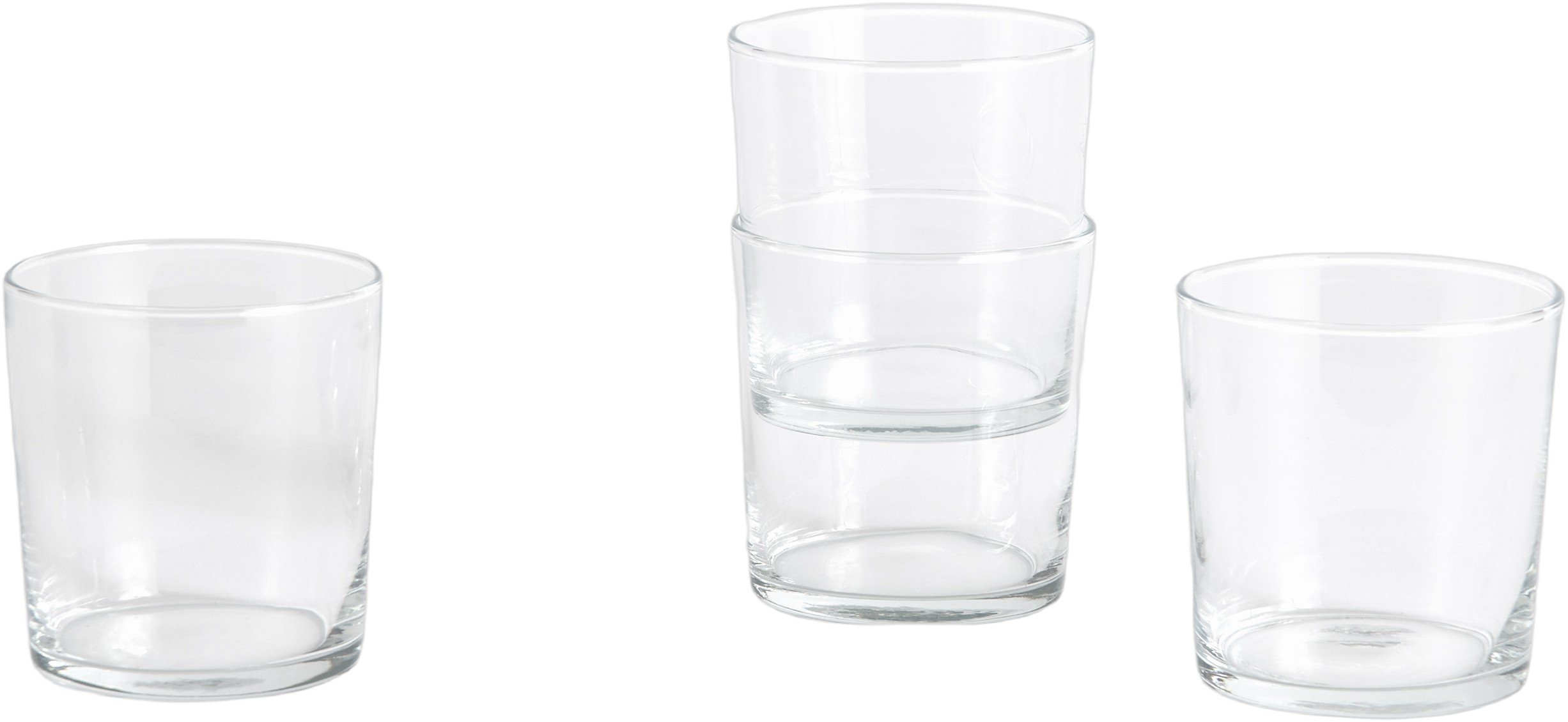 Glassset of 4 Medium-clear