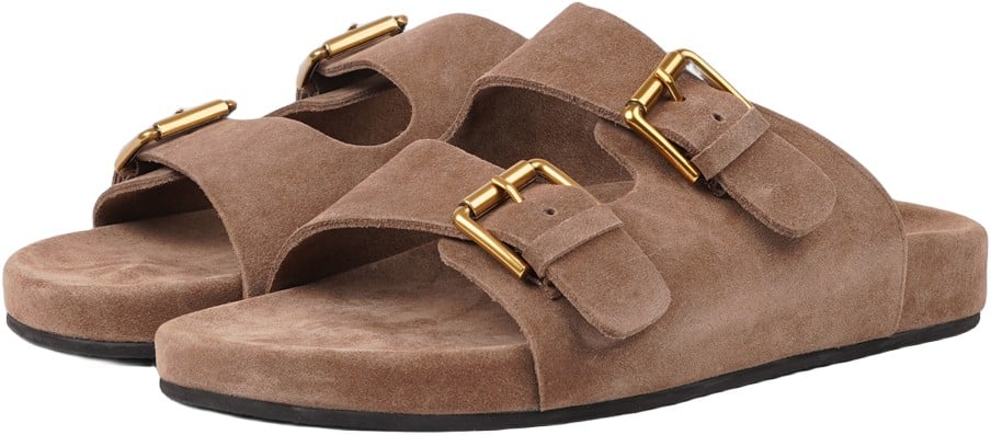 Lamia Soft Suede Sandal / Rubber Sole