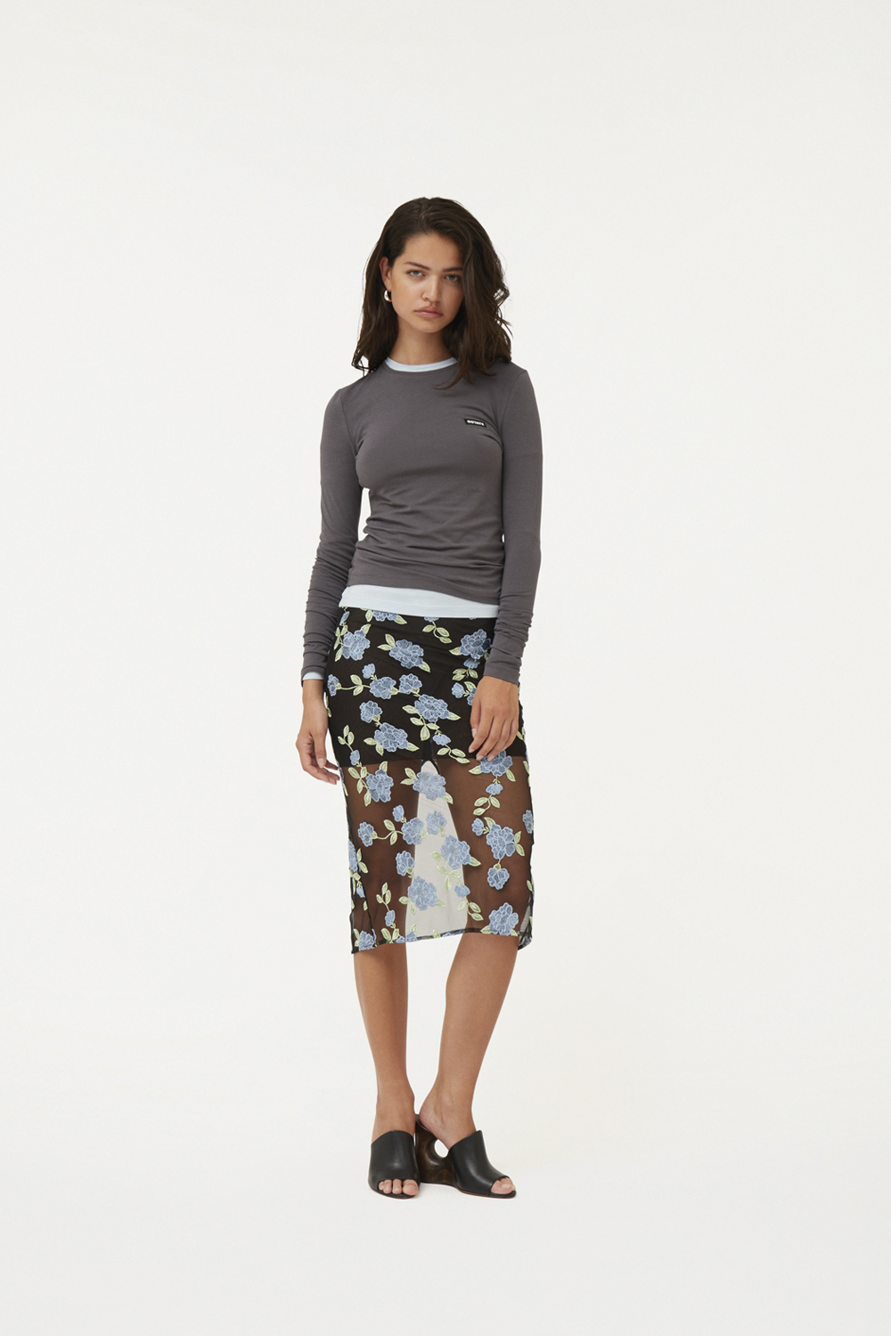 Billede af Mesh Pencil Skirt