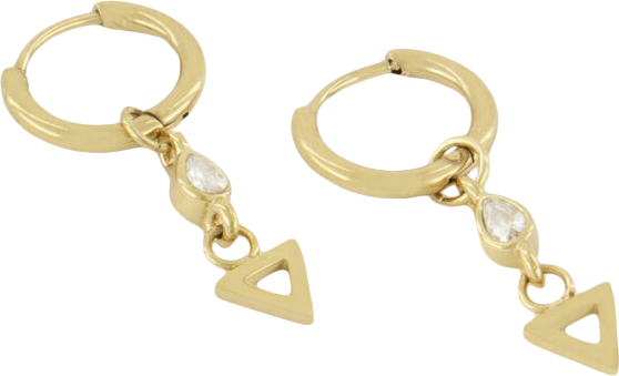 Drop Triangle Earrings