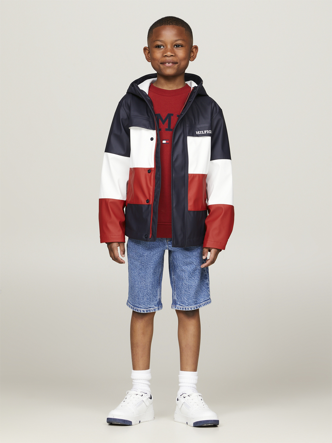 U Colorblock Long Windbreaker