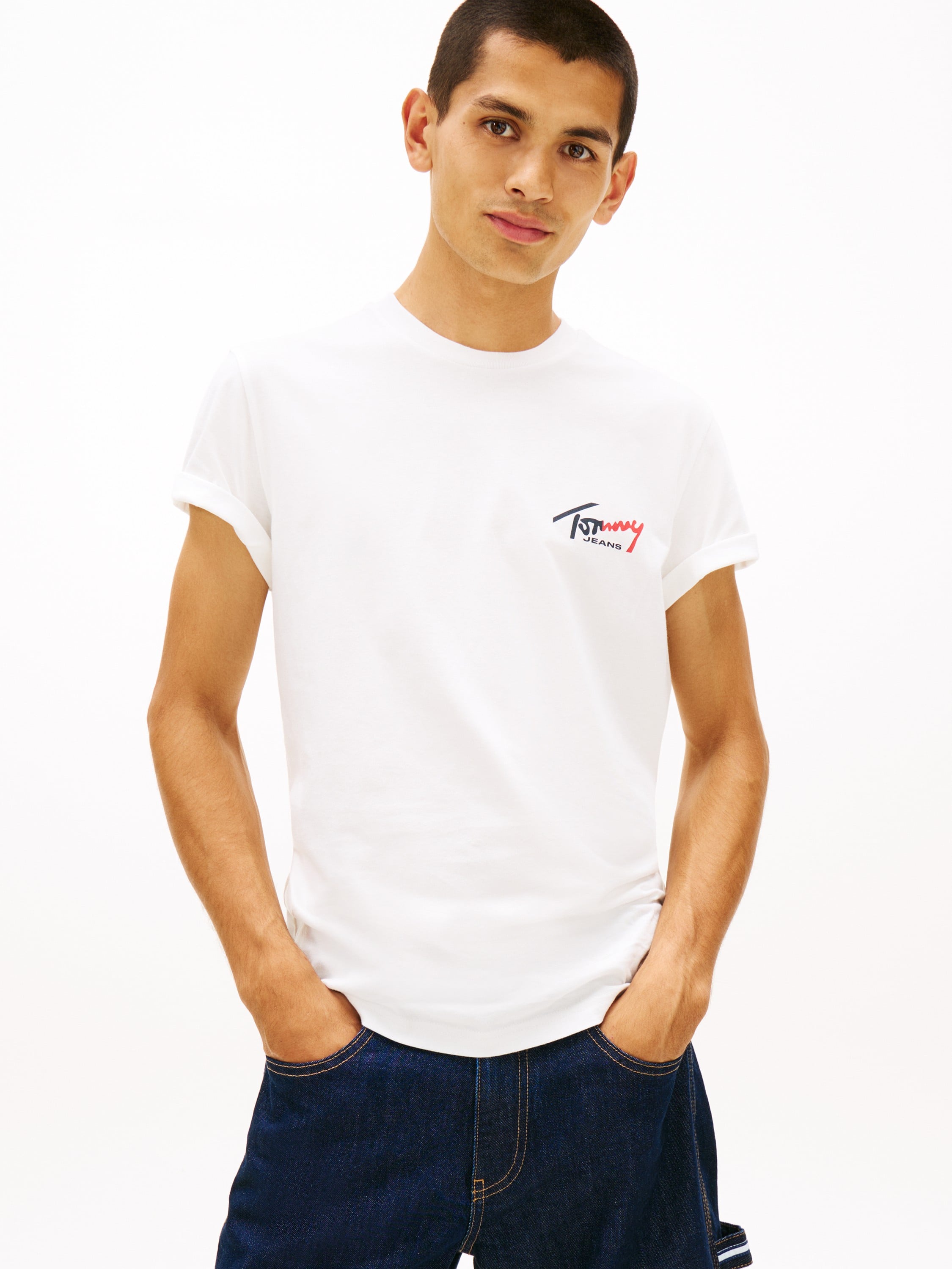 Signature Logo Slim Jersey Tshirt