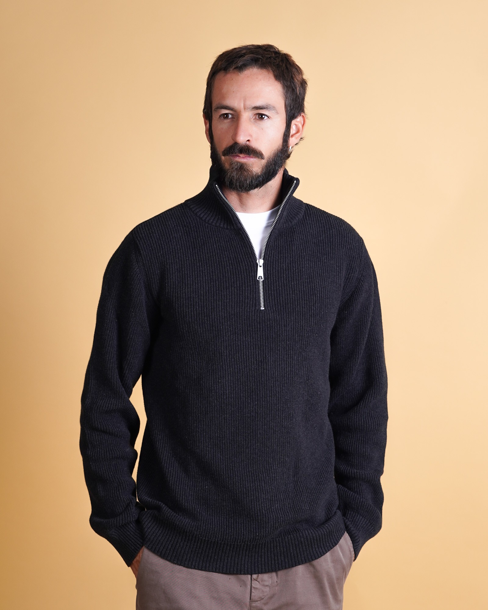 Halfzip Organic Cotton Men’s Knit