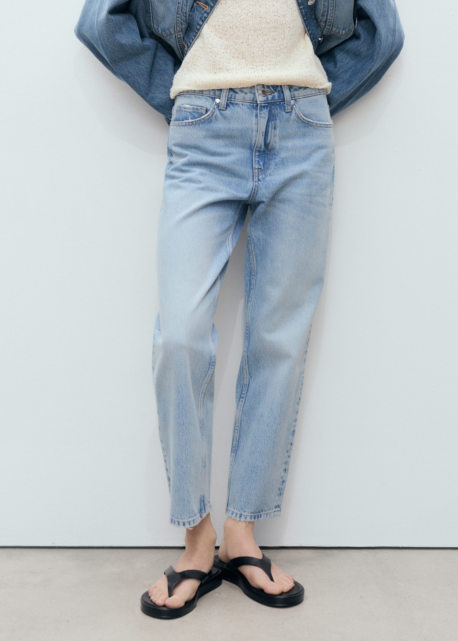 Midrise Straight Jeans