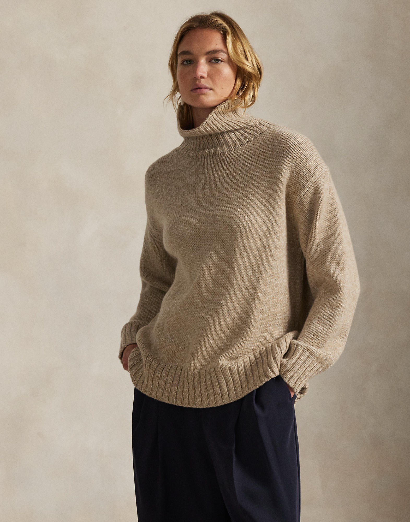 Woolcashmere Turtleneck Sweater