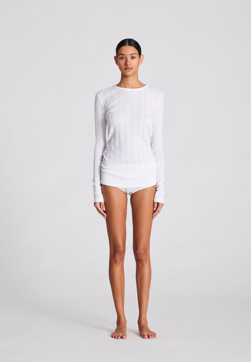 Thyra L/S Cotton Top Drop Needle Gots 243975