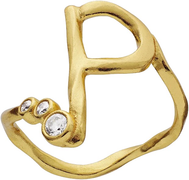 P Alphabet Ring