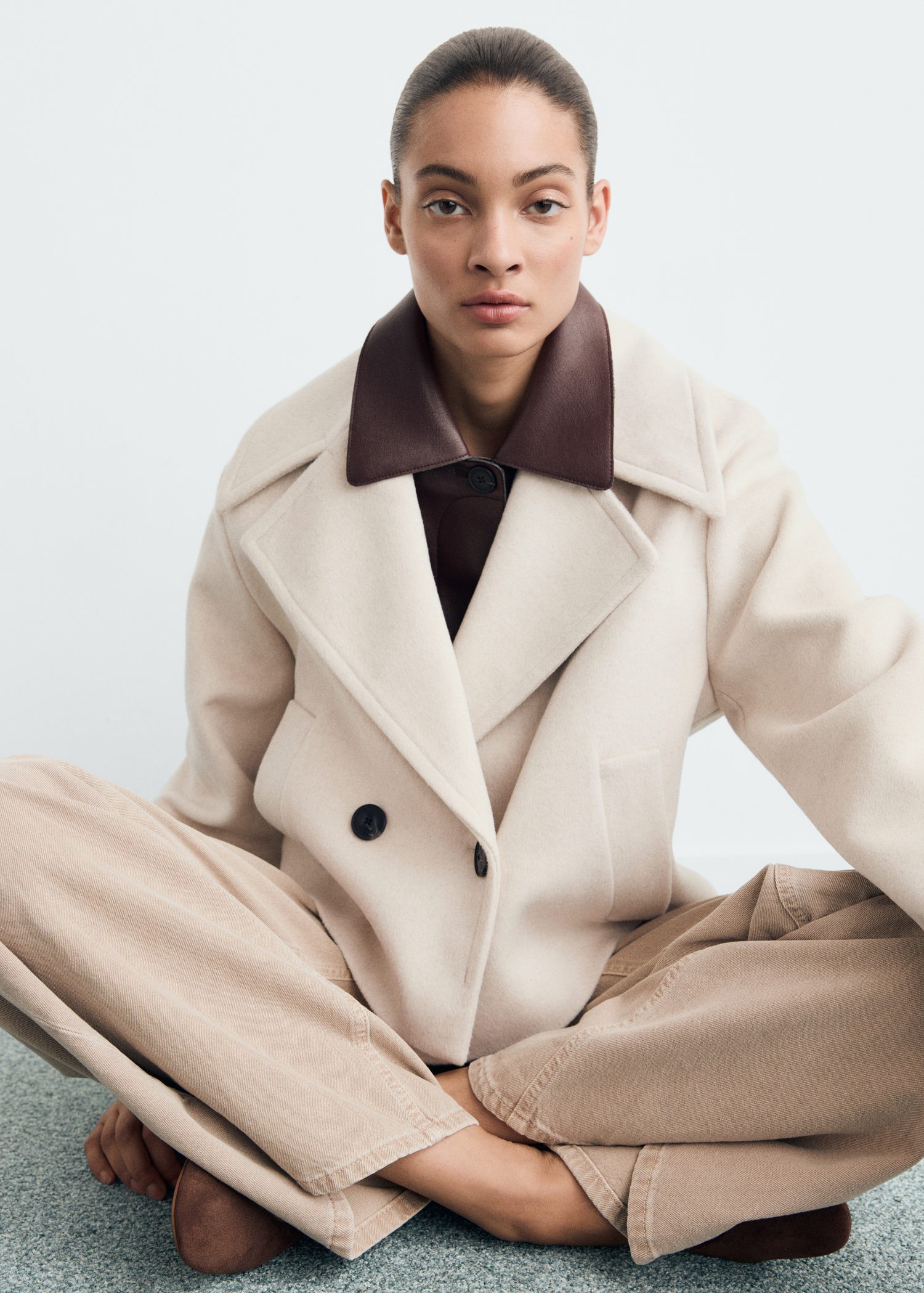 Woolblend Jacket With Maxi Lapels
