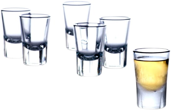 Grand Cru 6 stk. Snapseglas 4 cl.