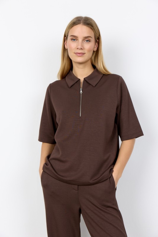 Scbanu 290 Bluse MÃ¸rk Brun