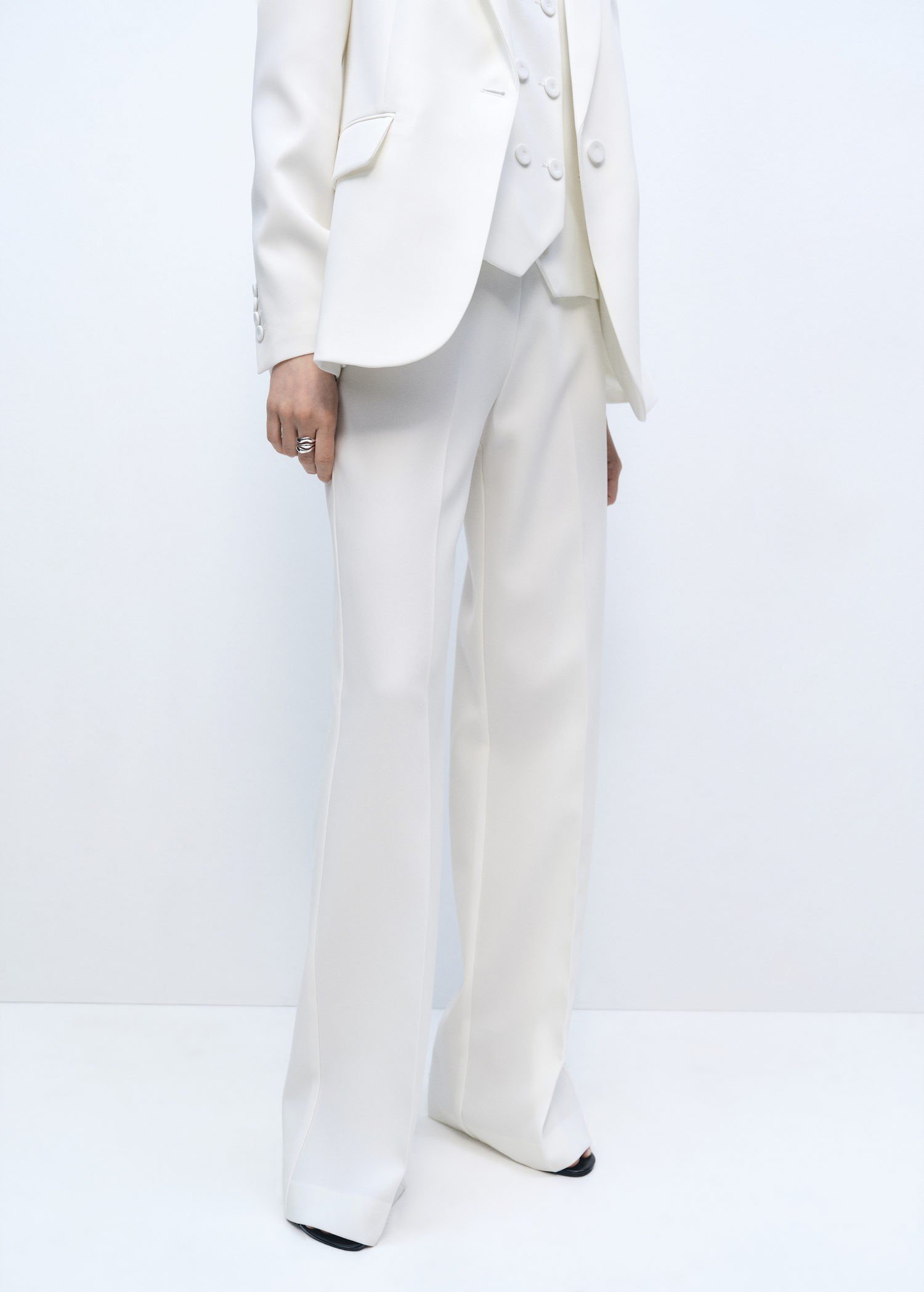 Straight Lowrise Suit Trousers