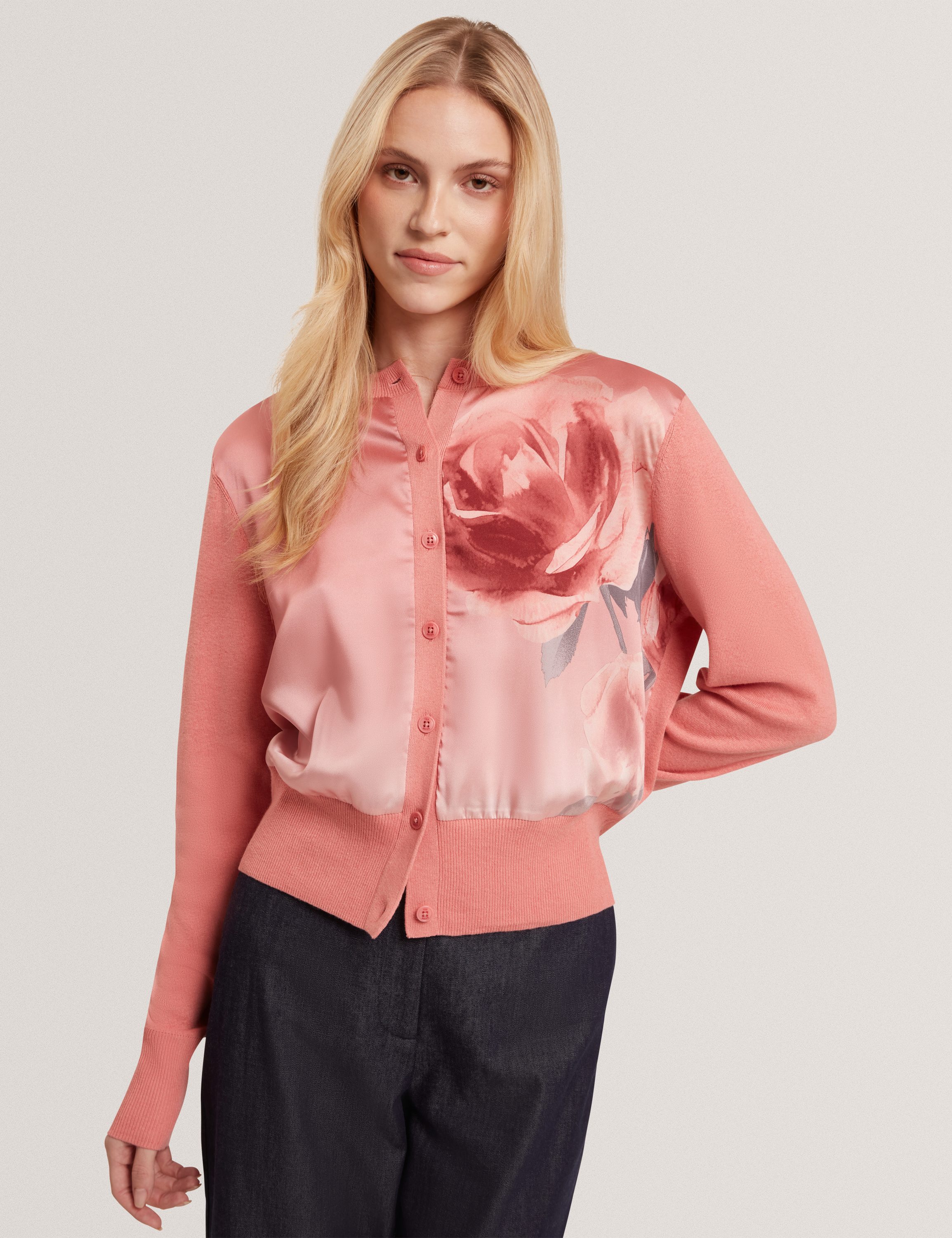 Ilyna Floral Printed Woven Front Ca