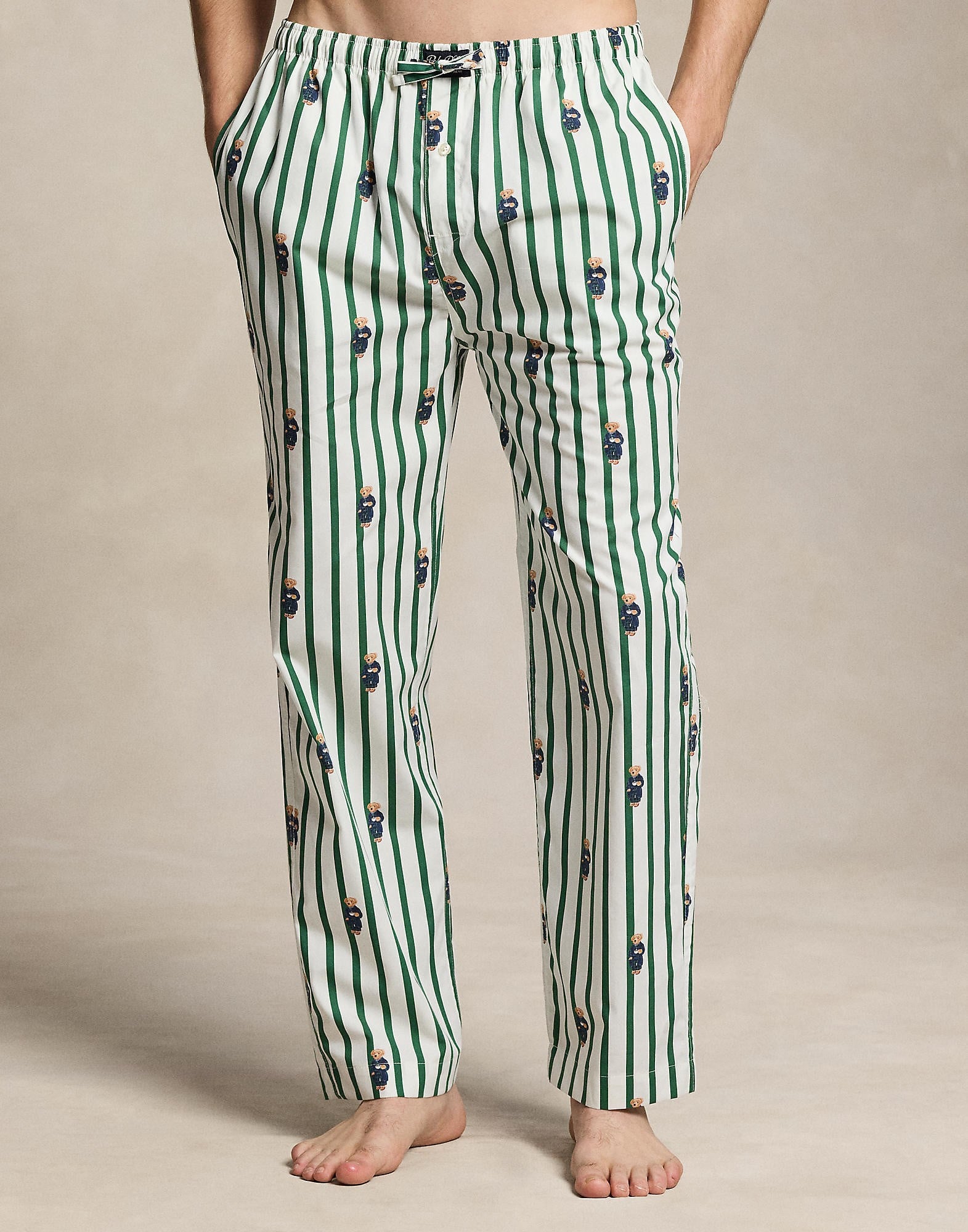 Polo Bear Striped Cotton Pajama Pant - DKK 695 hos Magasin