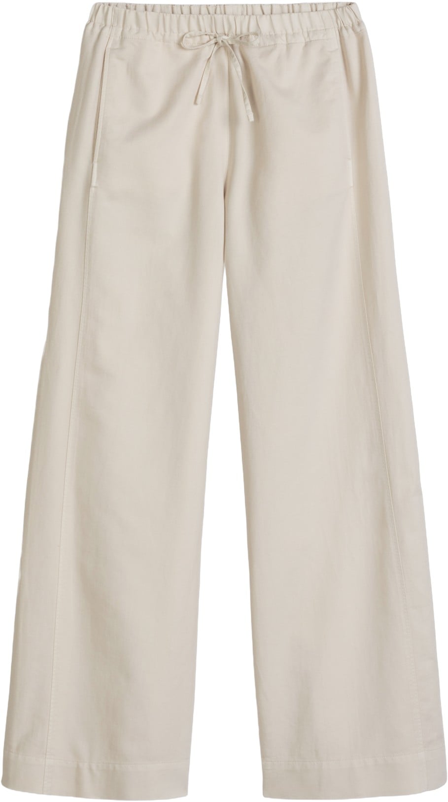 Pants, Wide leg, Drawstring and ela