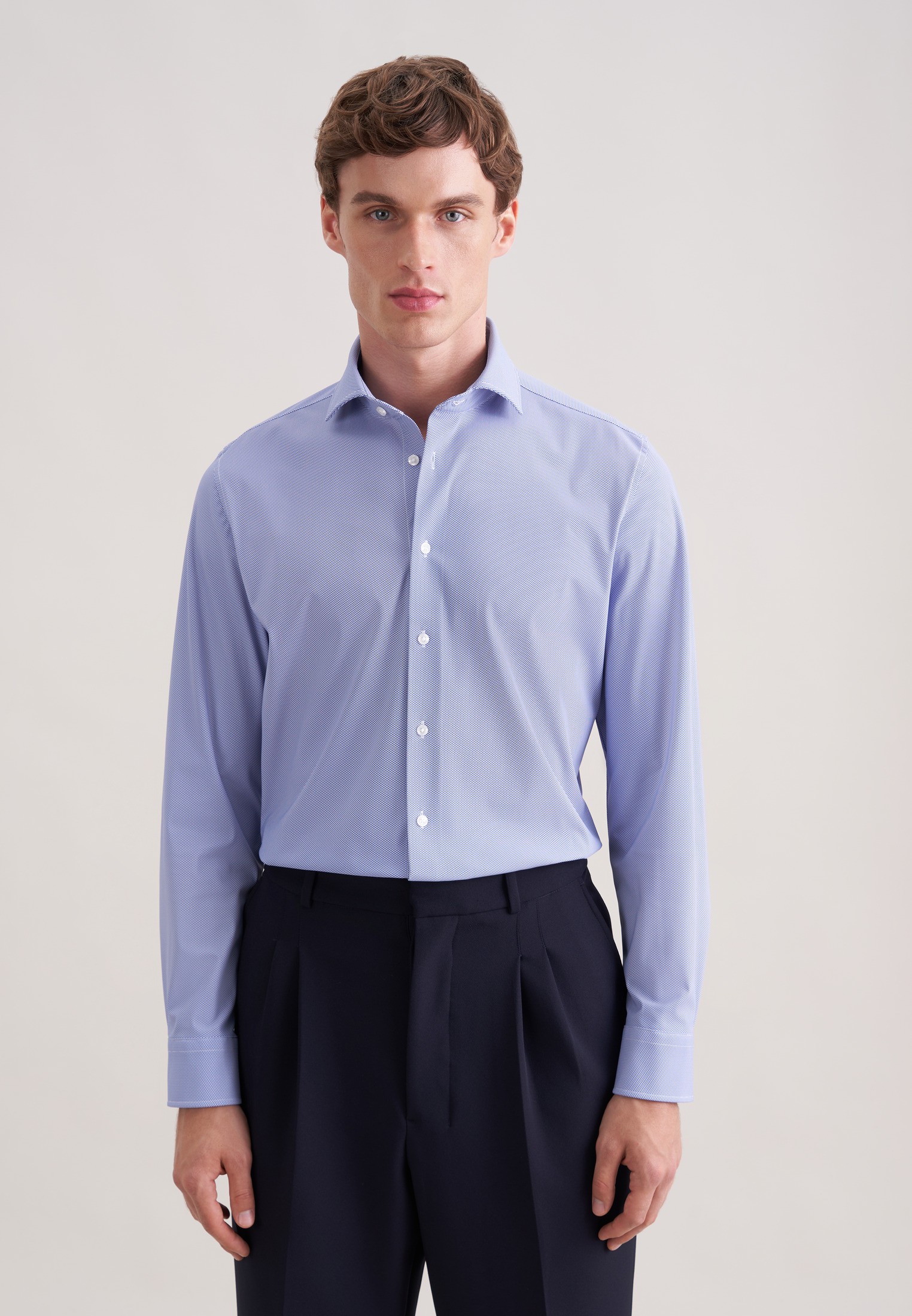 Performance Shirt Slim 1/1 Kentcollar Print