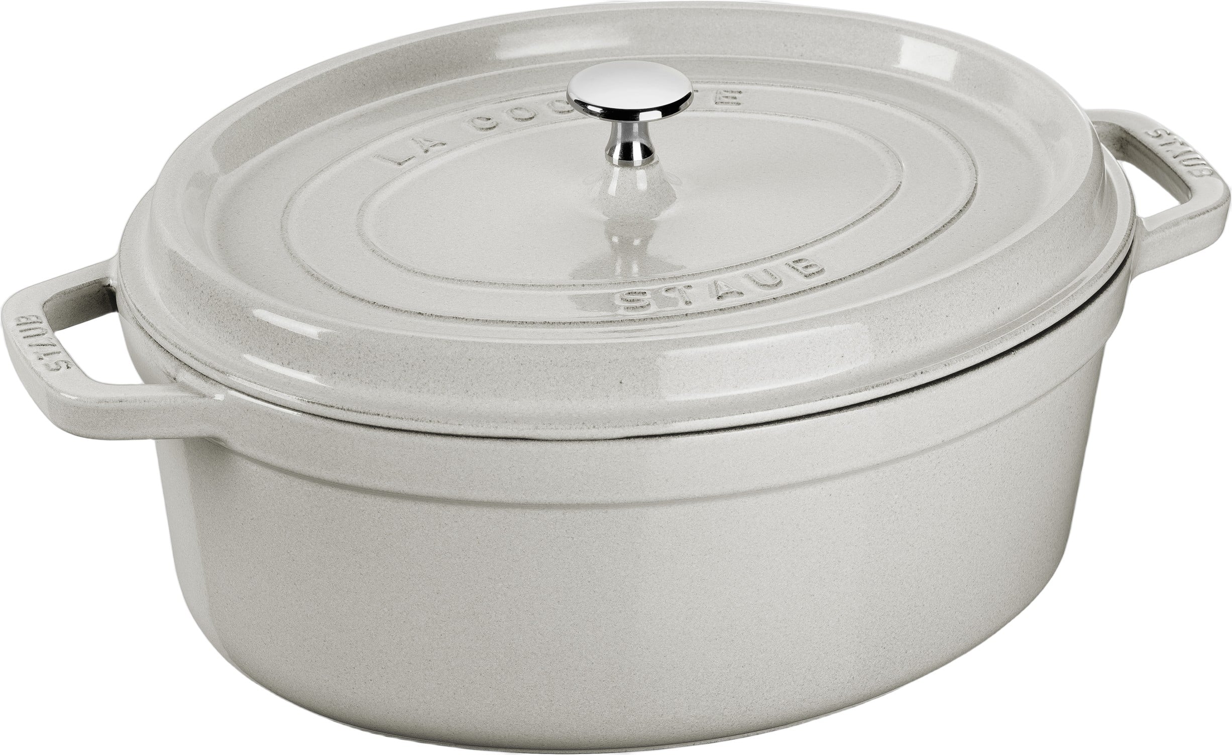 La Cocotte Cocotte 37 cm / 8 l, Oval, White Truffle, Støbeje