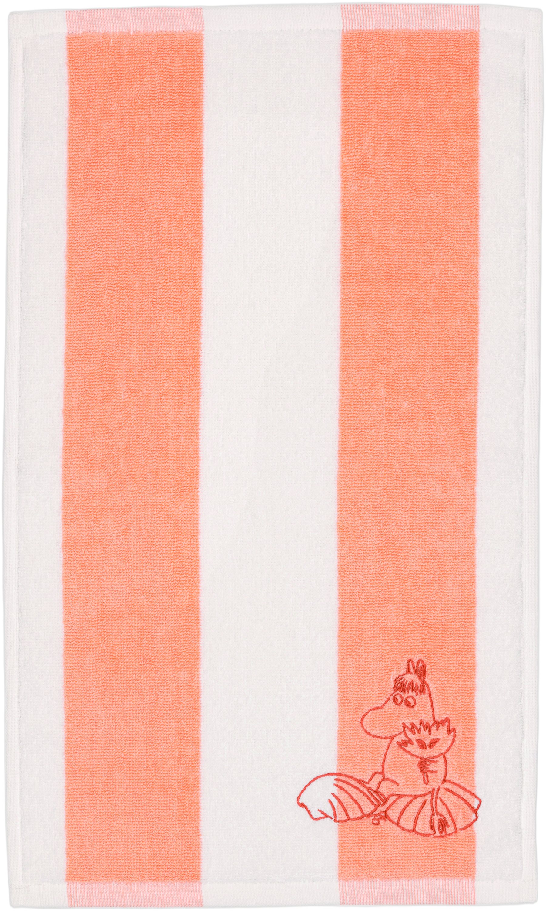 Moomin Arabia 30x50cm Håndklæde Snorkfrøken Ferskenstribet Gots