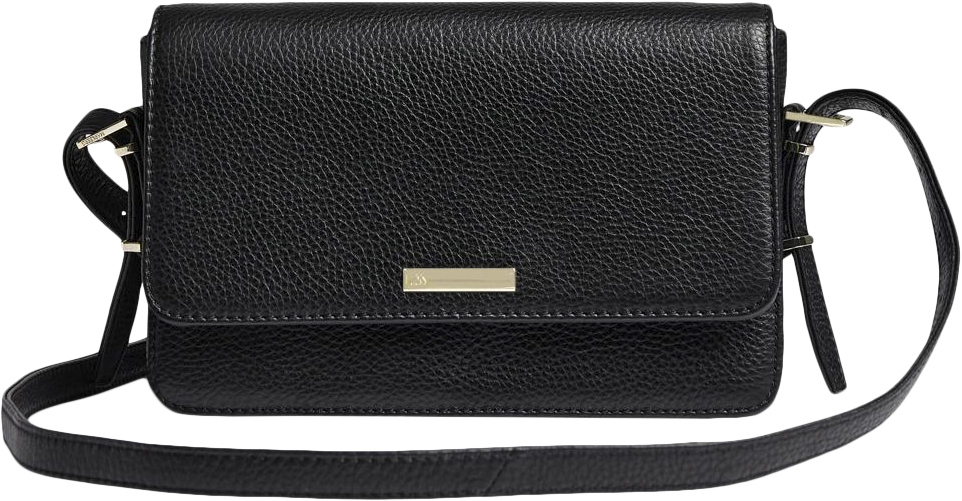 Karlie Crossbody Bag I Sort Kalveskind Fra Markberg