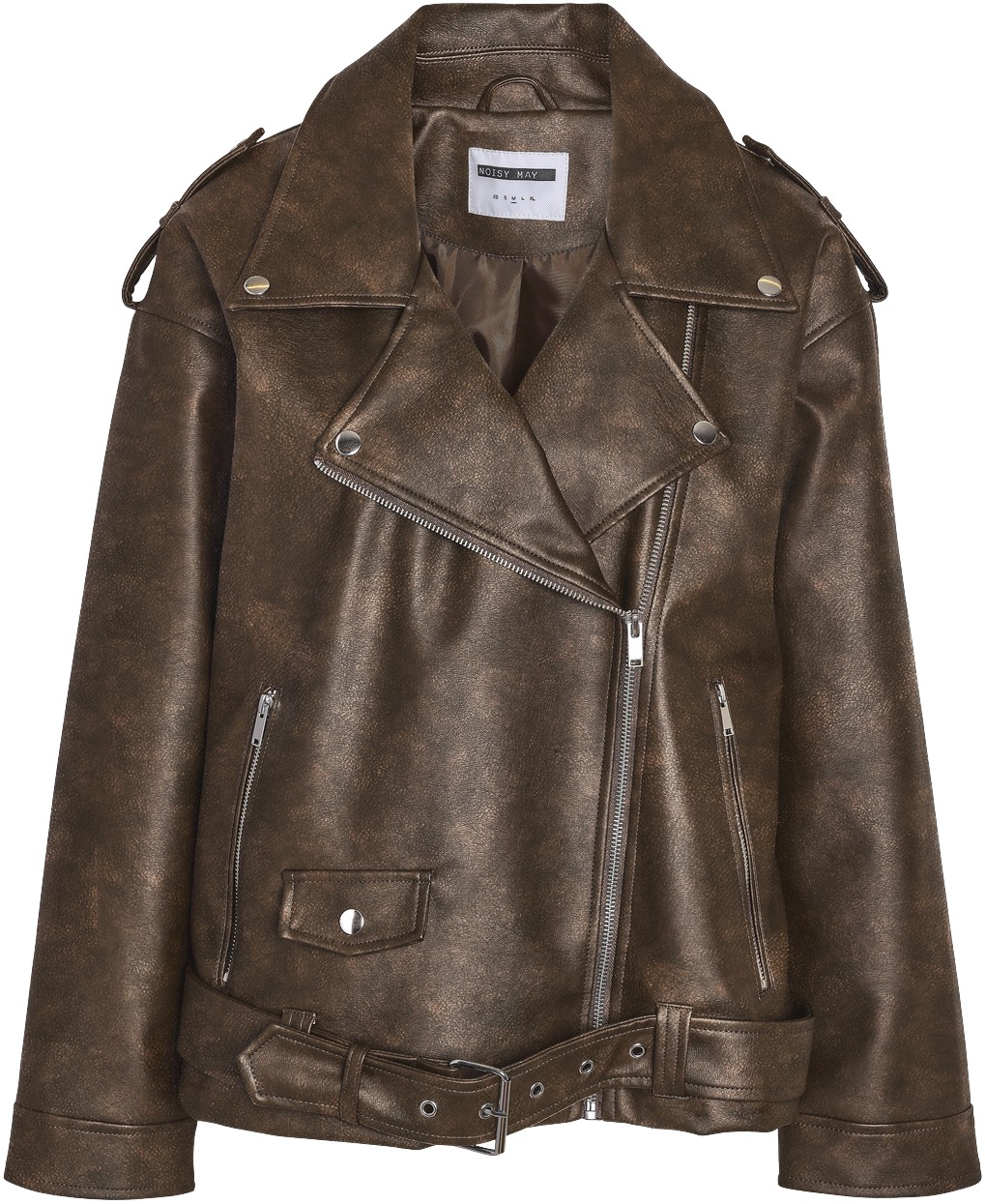 Nmpaulina Distress PU Biker