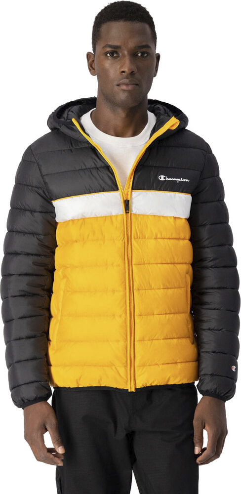 Stripe Padded Hooded Jakke