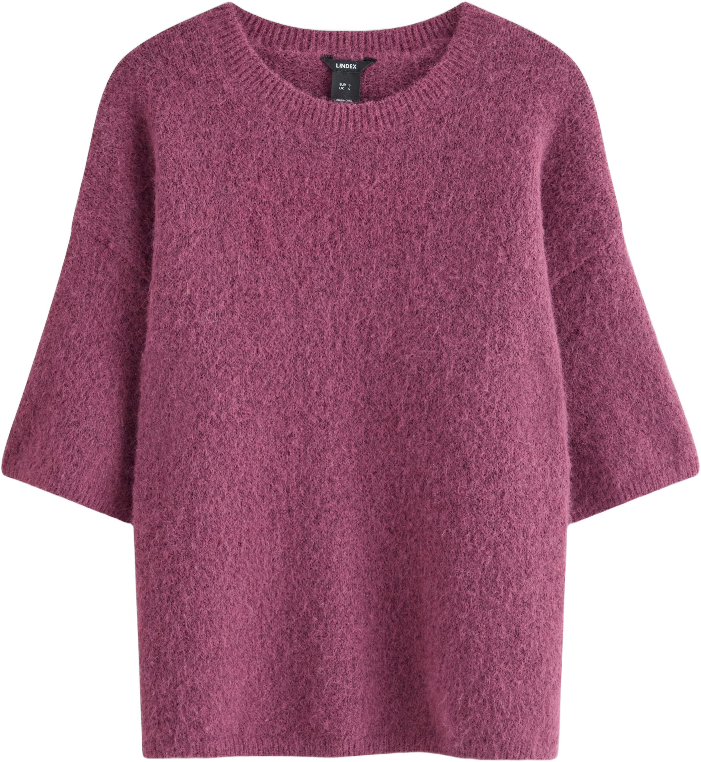 Strikket Trøje med Korte Ærmer og e Strikket Trøje med Korte Ærmer og e