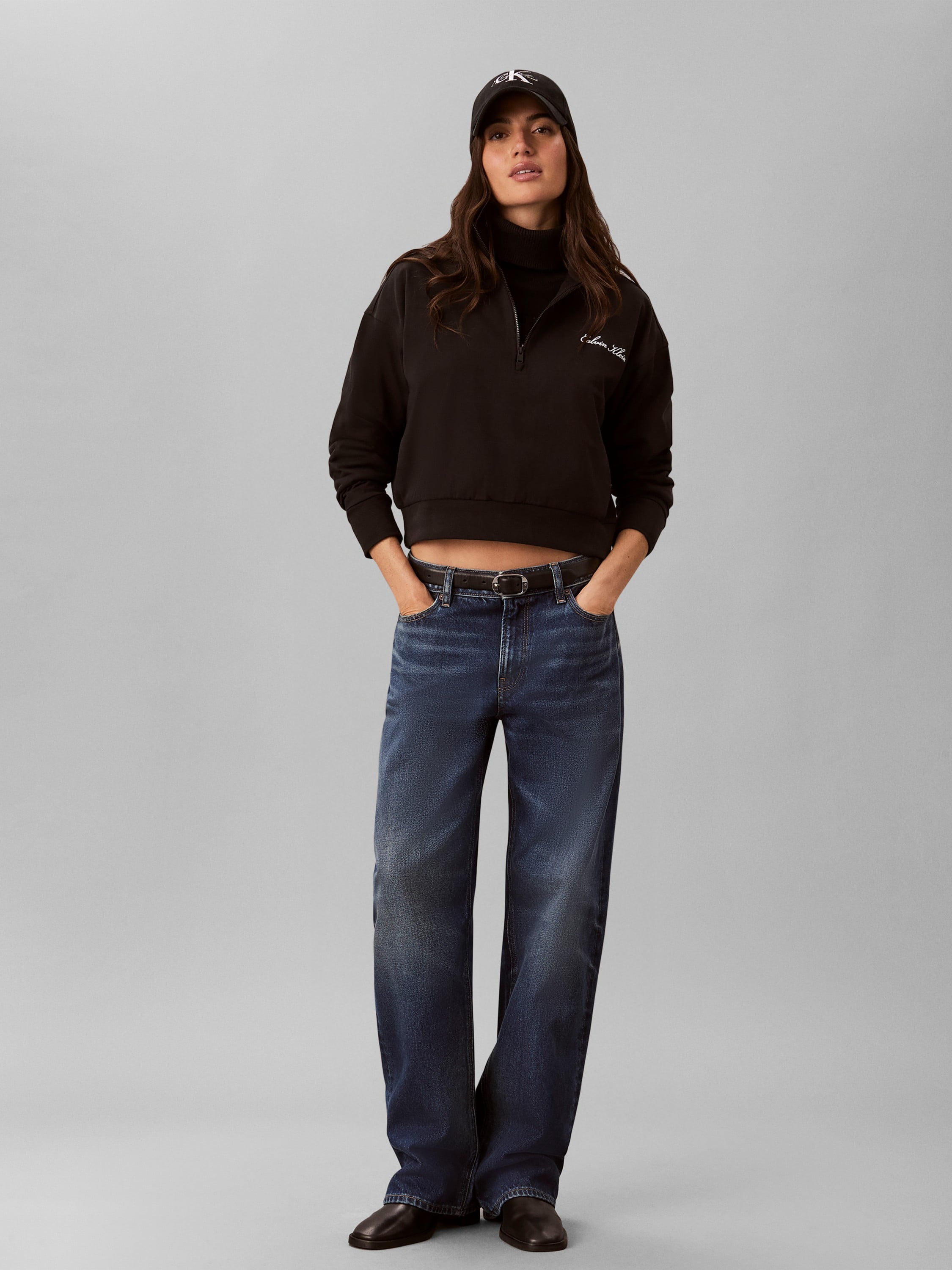 Heavy Jersey 1/4 ZIP TOP Graphi