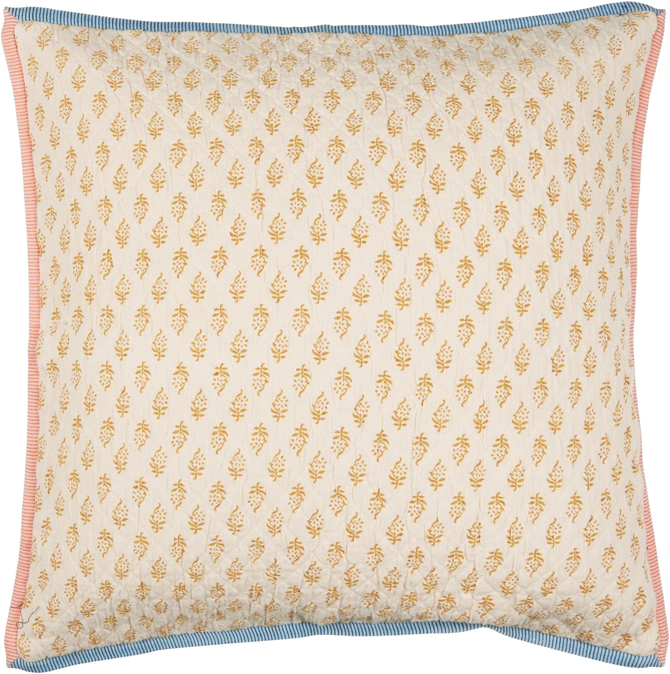 Pude Vigga M/mustard Print Dobbeltvævet,