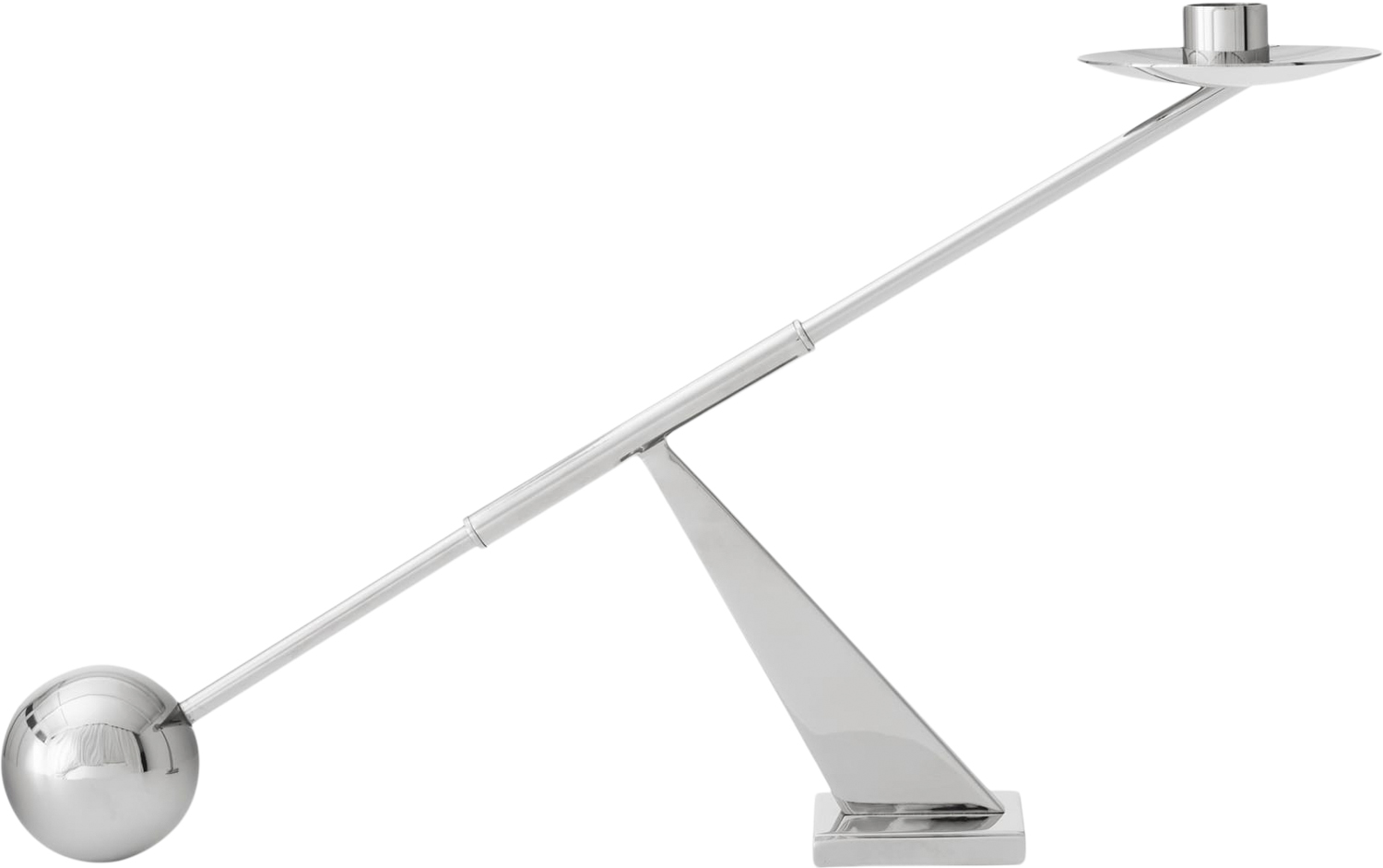 Interconnect Candle Holder, W42,5, Stainless Steel