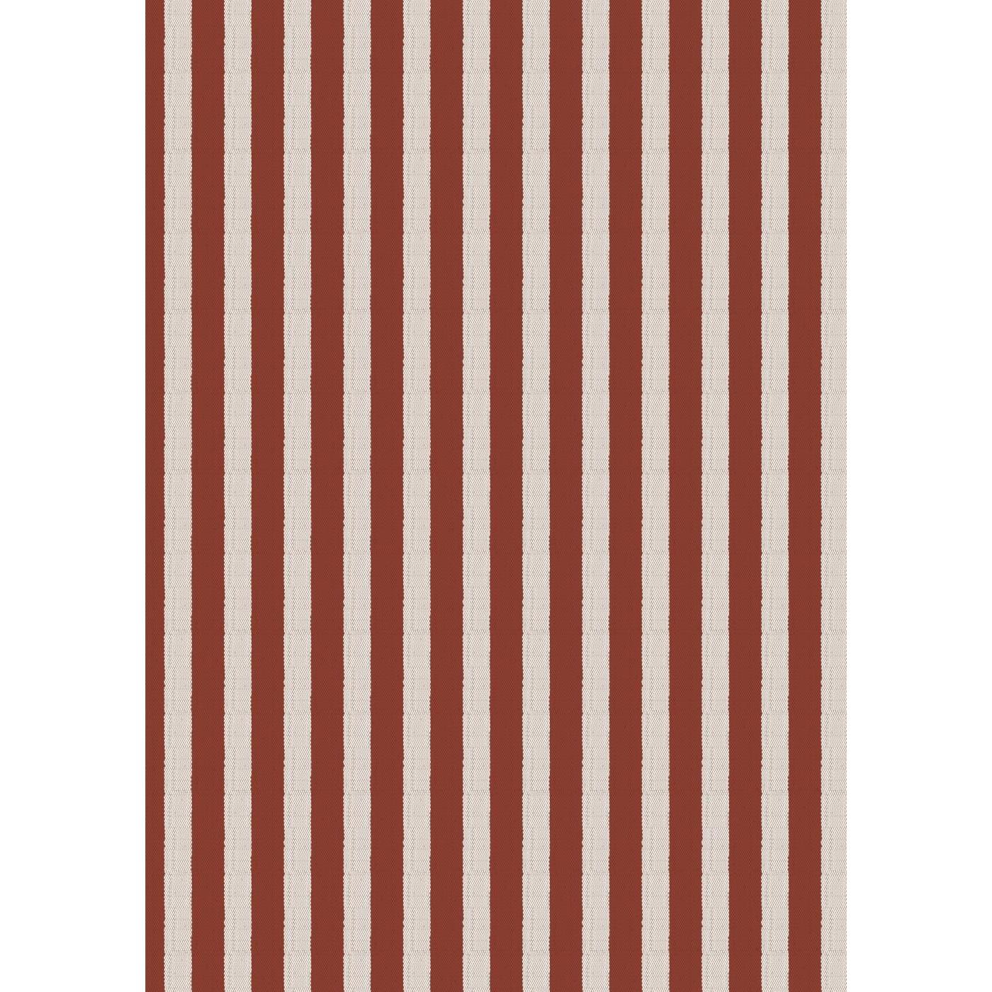 Papirrulle Røde Striber Tekstillook 5 M/rulle