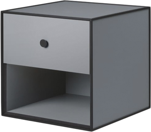 Frame 35 med 1 Skuffe Mørkegrå