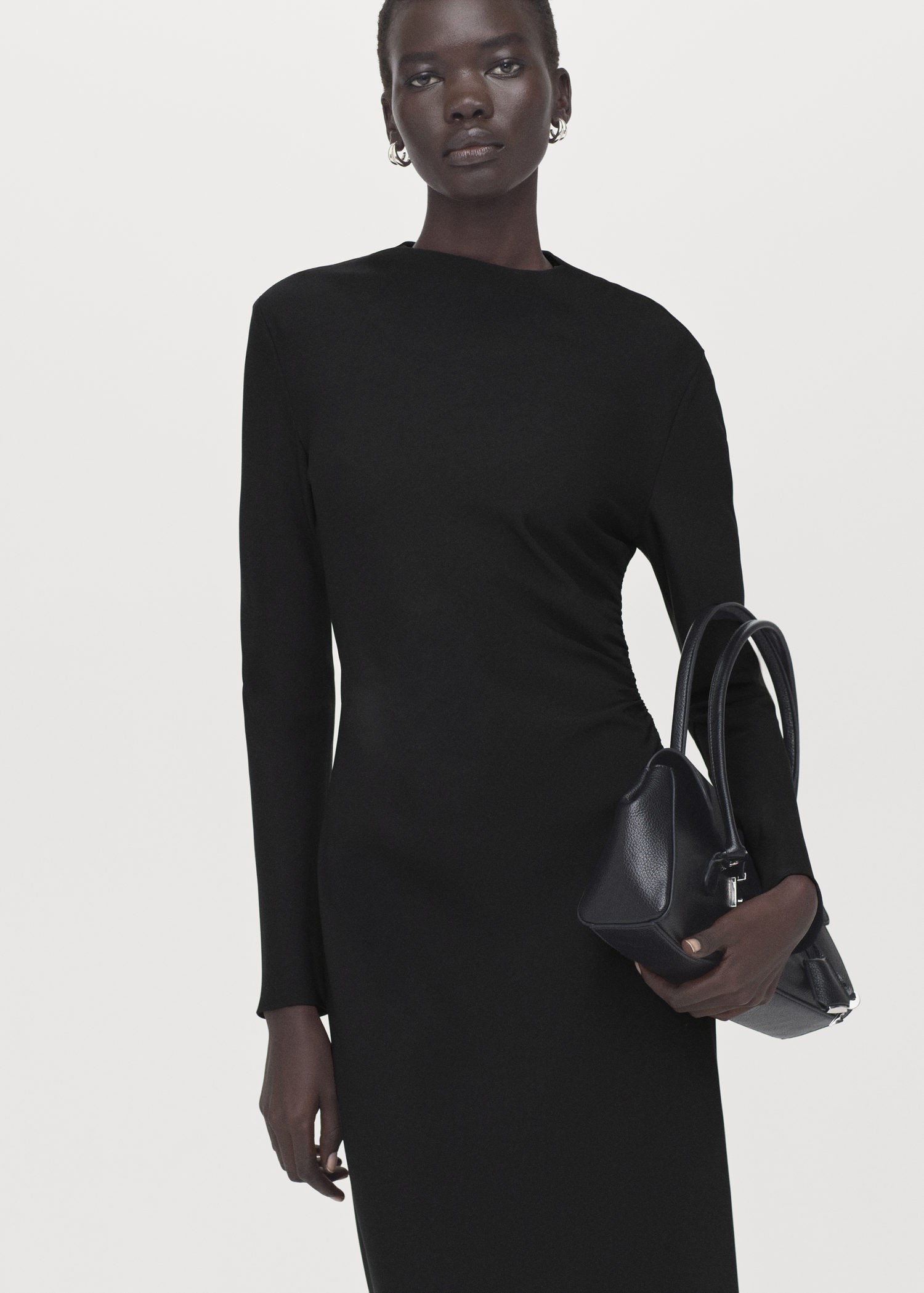 Ruched Midi Dress