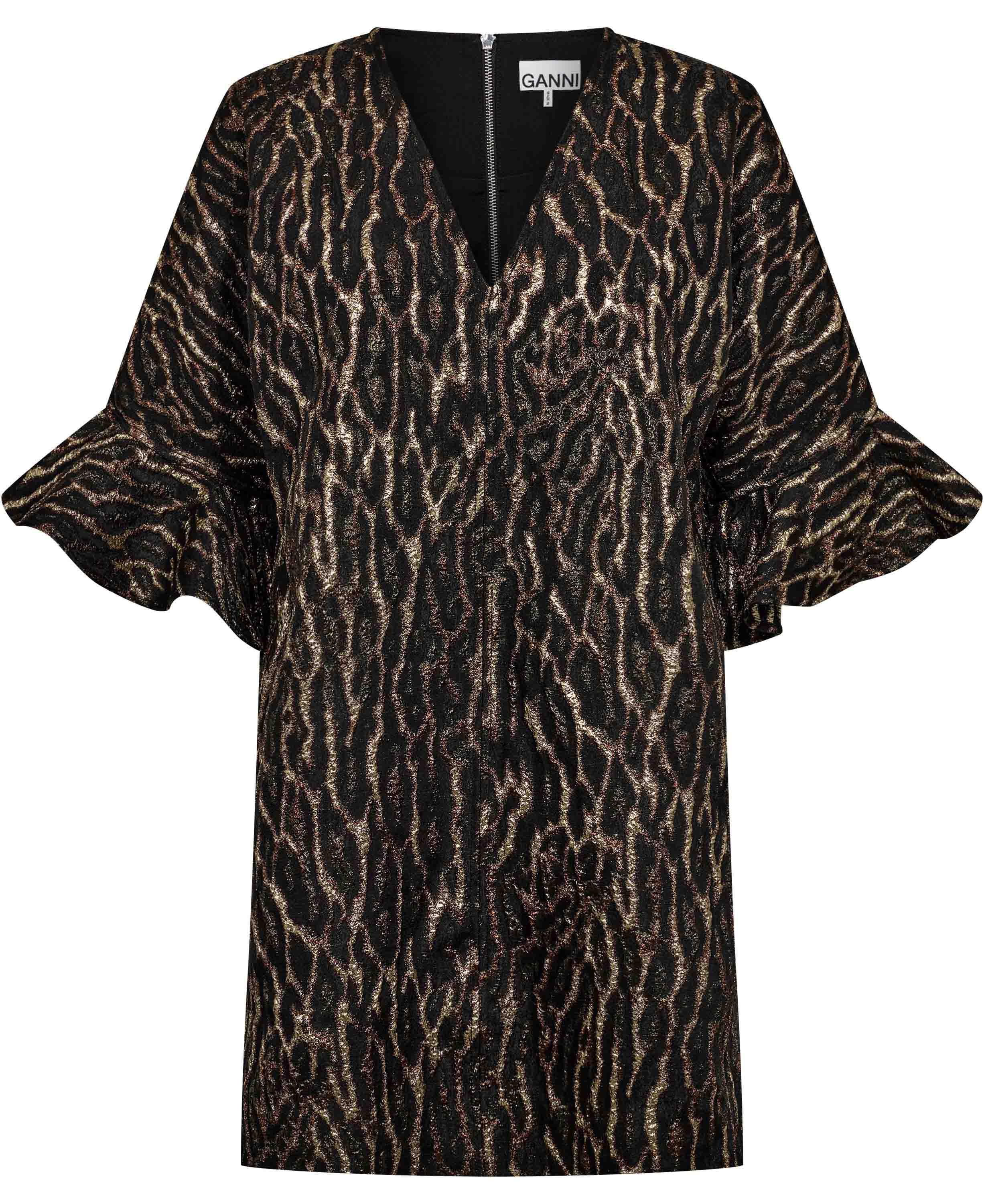 Metallic Cloque Mini Boxy Dress