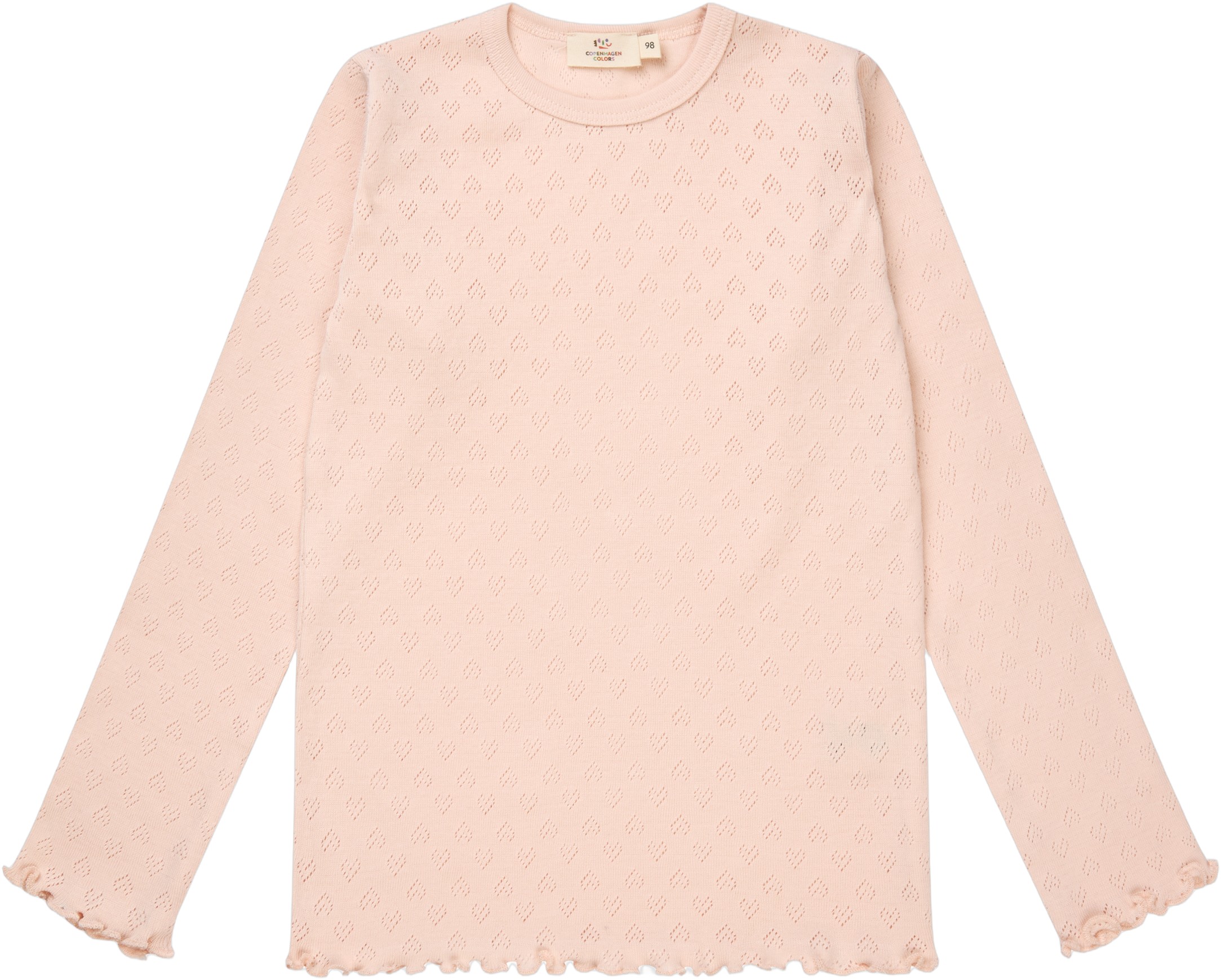 Pointelle Heart LS TEE