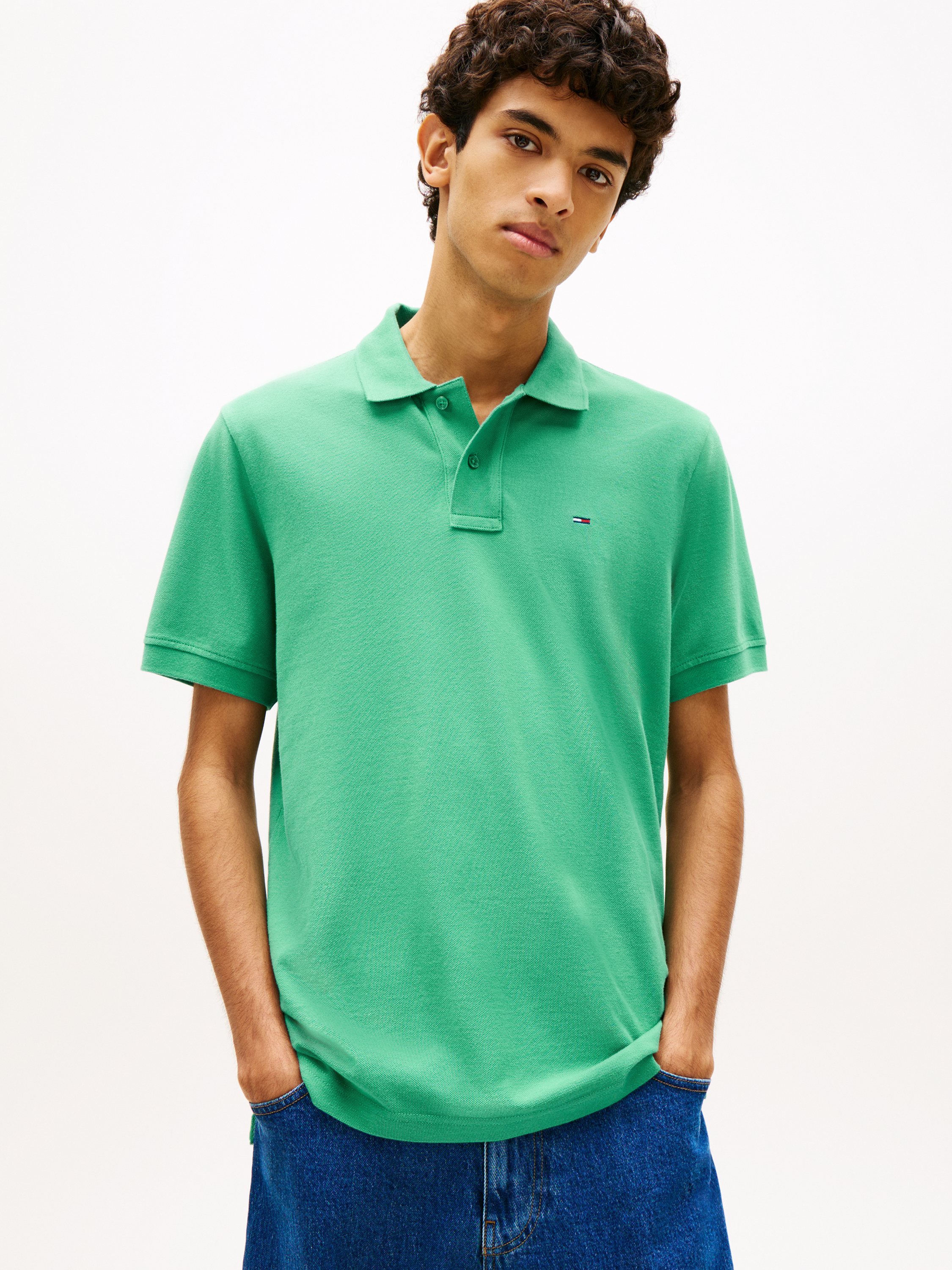 Hilfiger Flag Regular Fit Pique Polo Shirt