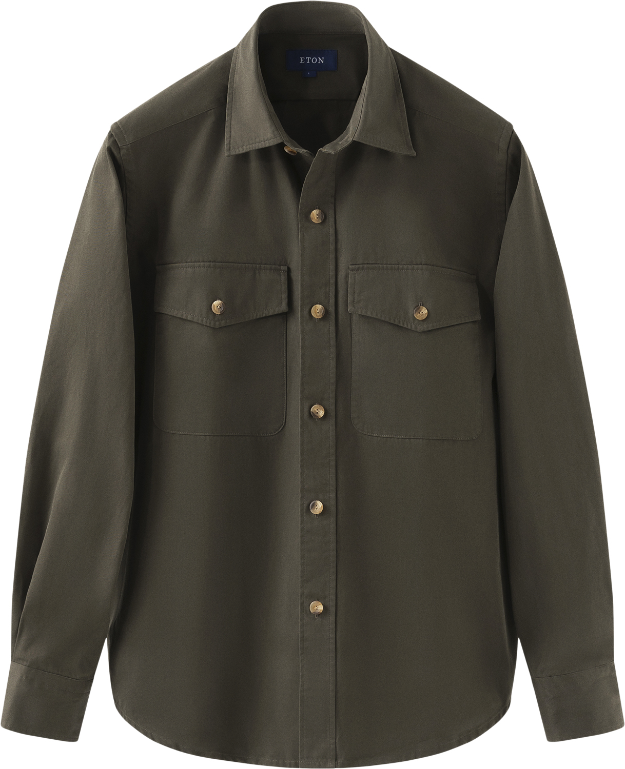 Dark Green Heavy Twill Overshirt