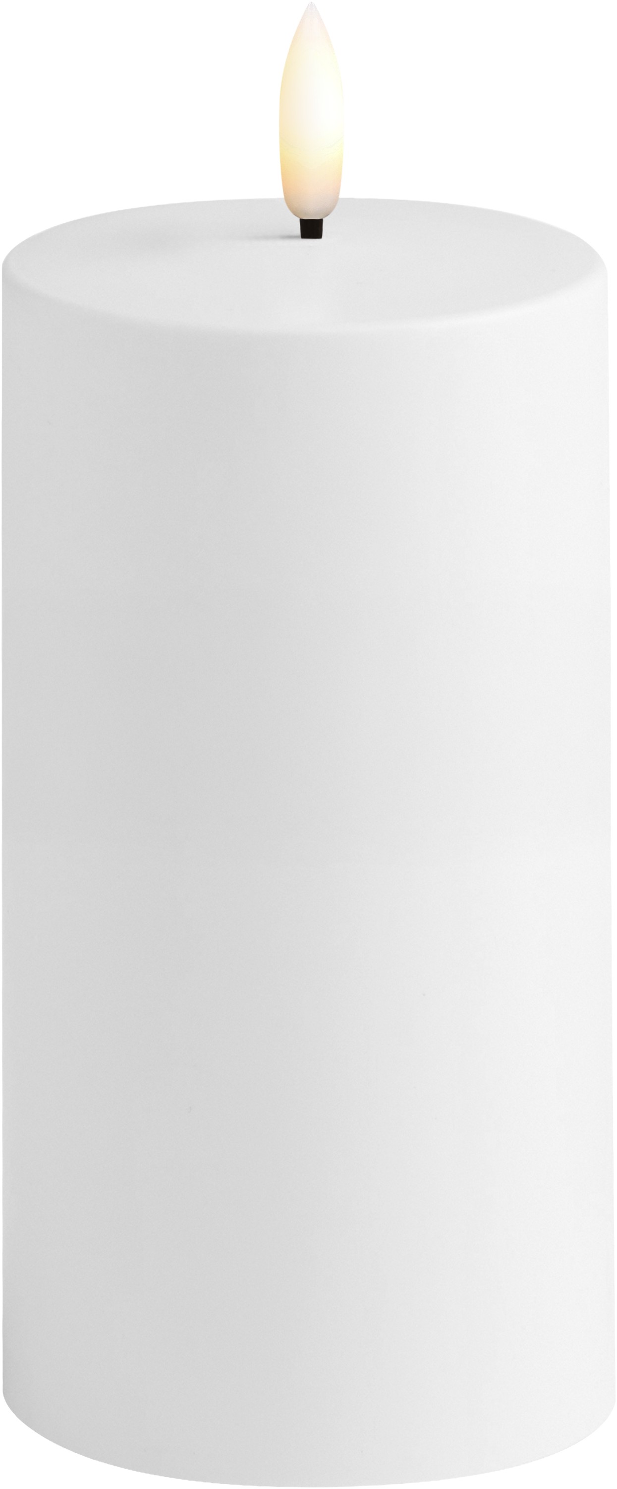 MM LED Outdoor Candle, White, 78×150 mm