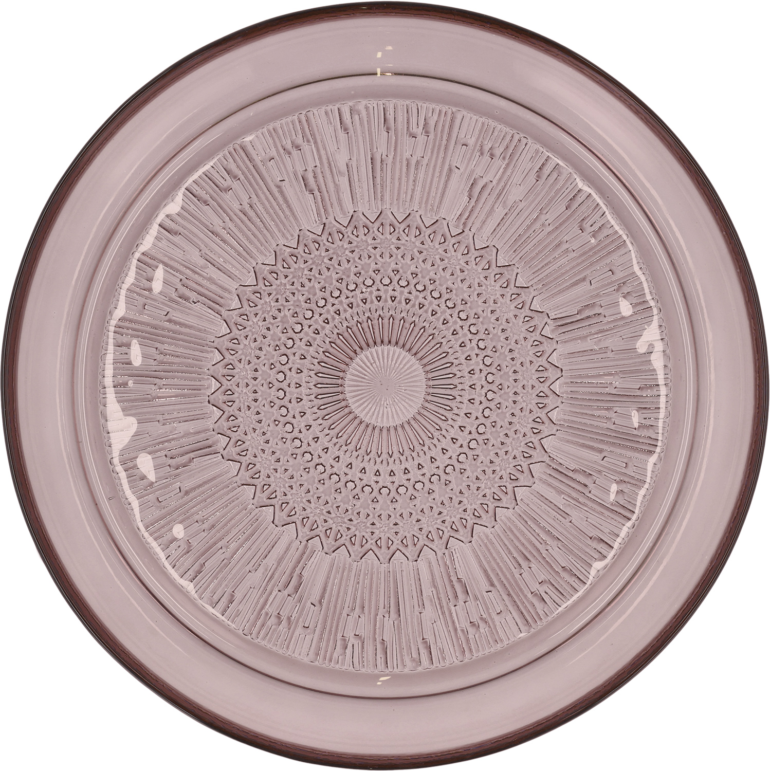 Glastallerken Kusintha 25 cm Pink