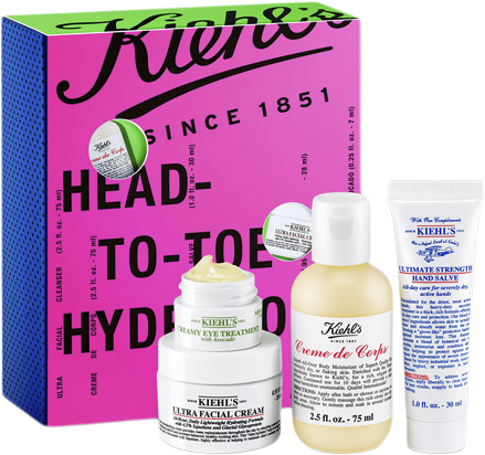 Kiehl&# ; Headto Toe Hydrators Skincare Set Julegaveæske