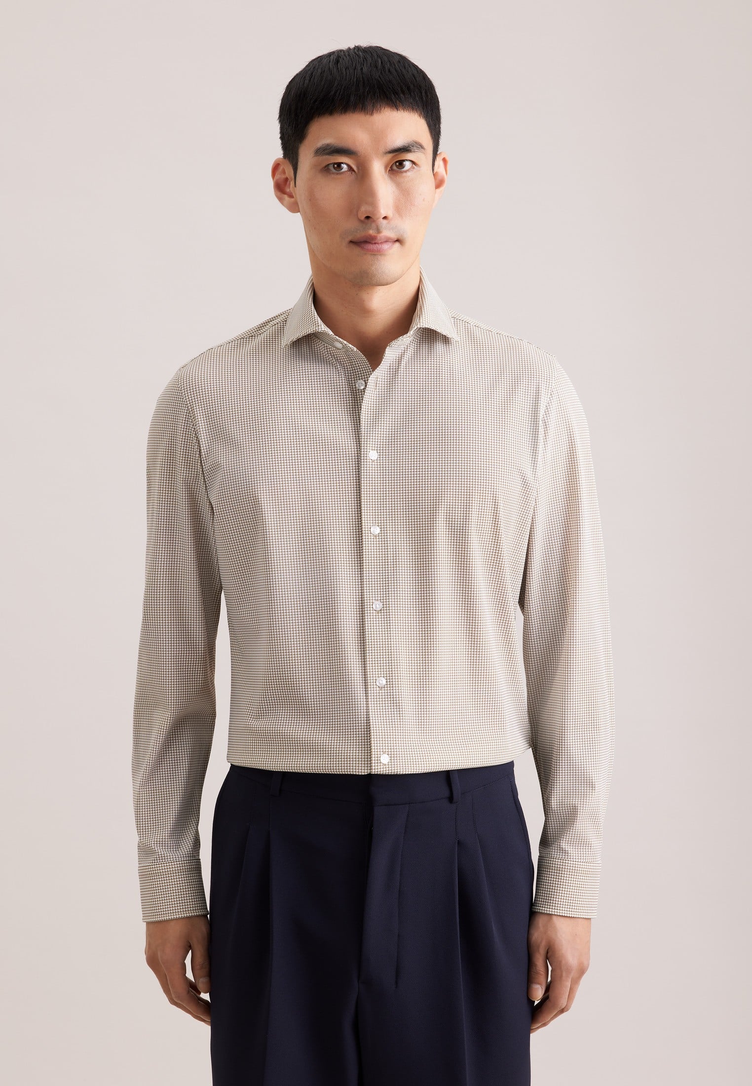 Performance Shirt Slim 1/1 Kentcollar Print