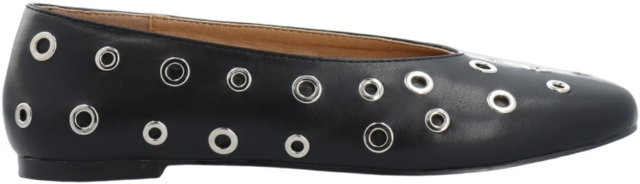 Bialilja Ballet Flat Studded Faux Leather