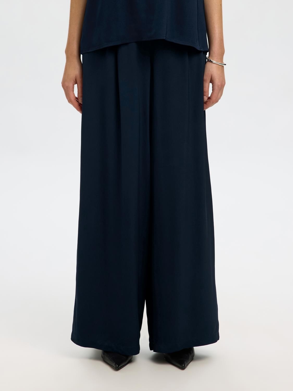 Slfleonore HW Wide Pant B