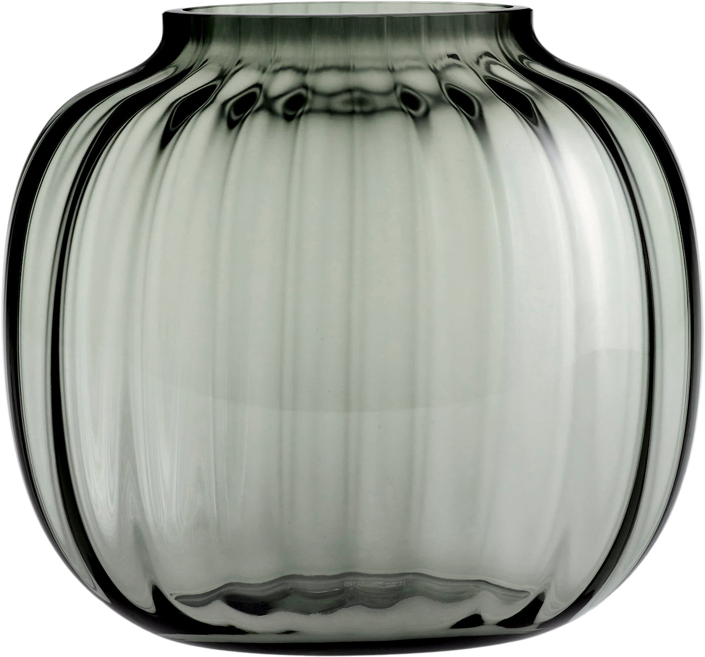 Primula Oval Vase Smoke H17,5