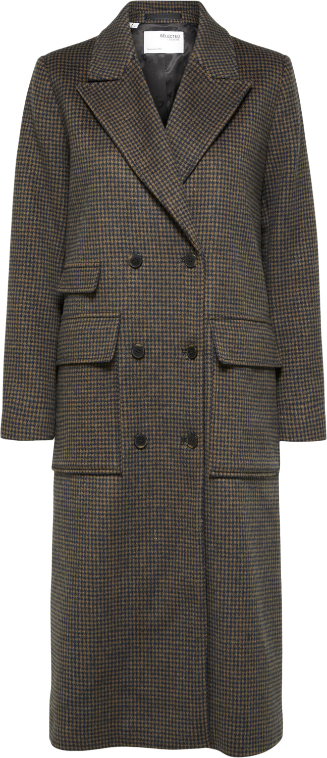 Slfkatrine Wool Check Coat B