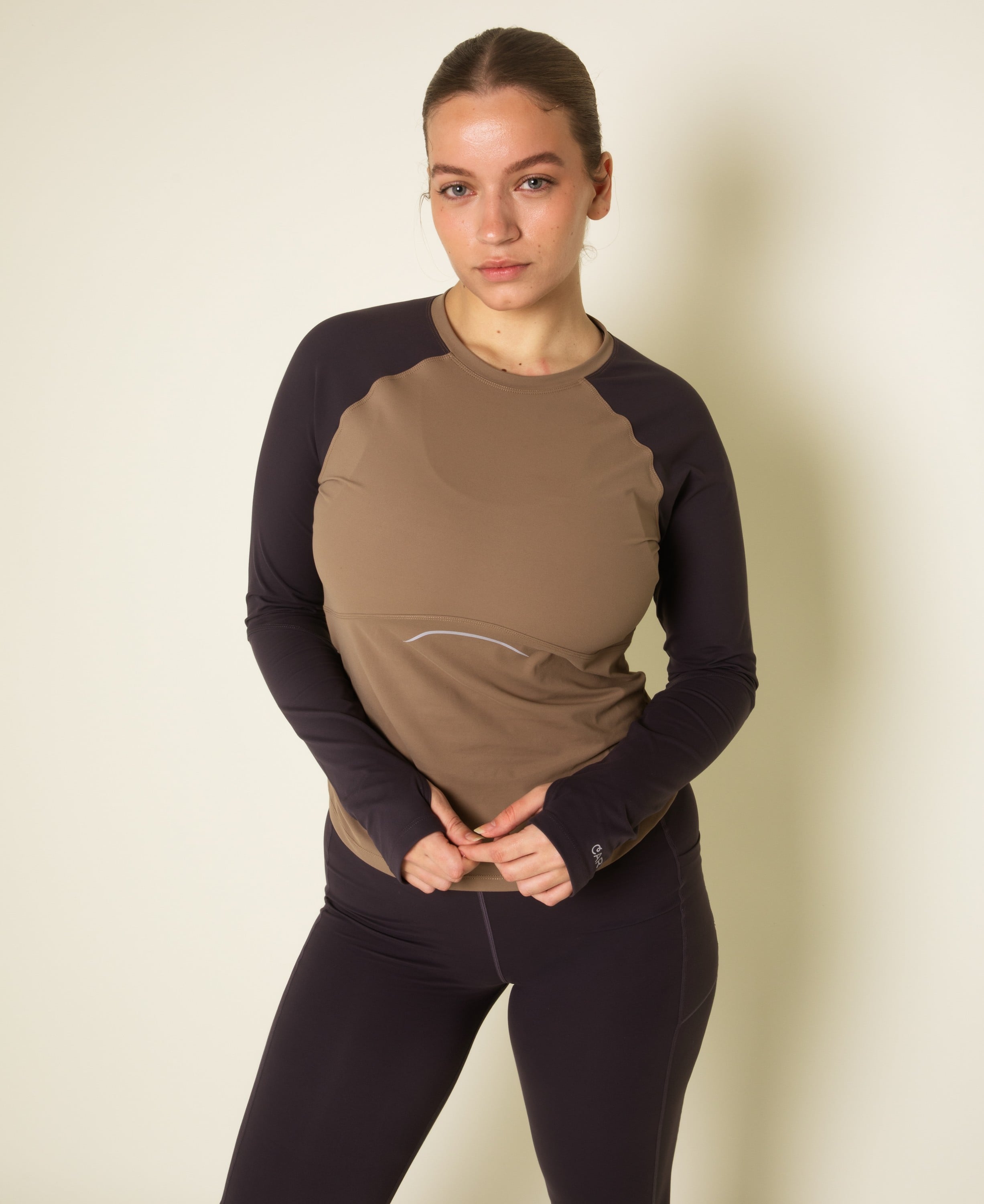 Vital Reflective Langærmet tee Hazel