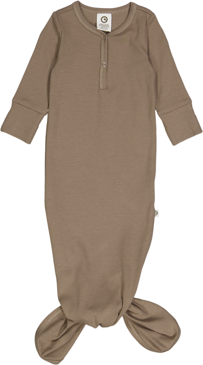 Rib l/s Knot Gown