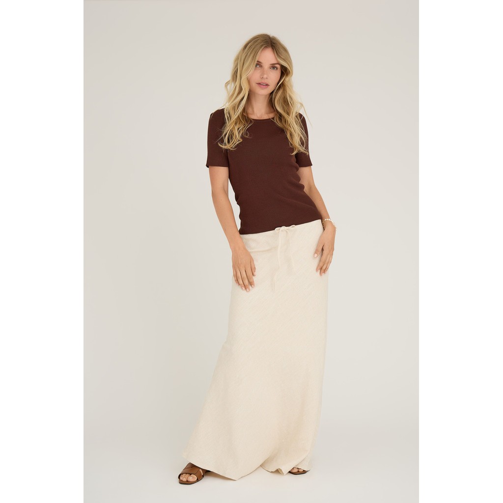 Rib Knit Short Sleeve top
