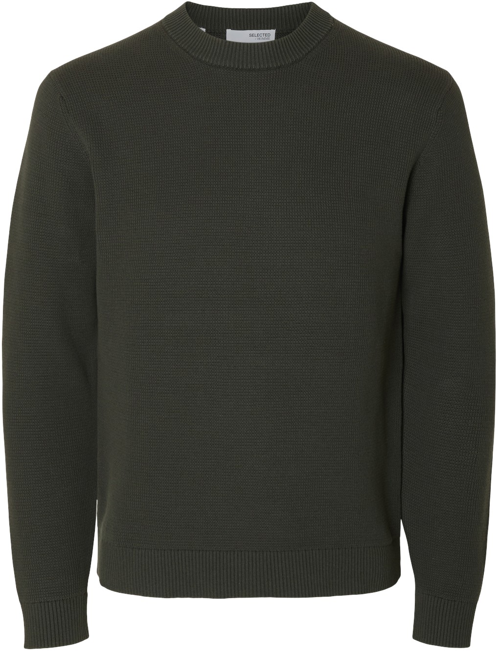 Slhdane LS Knit Structure Crew Neck
