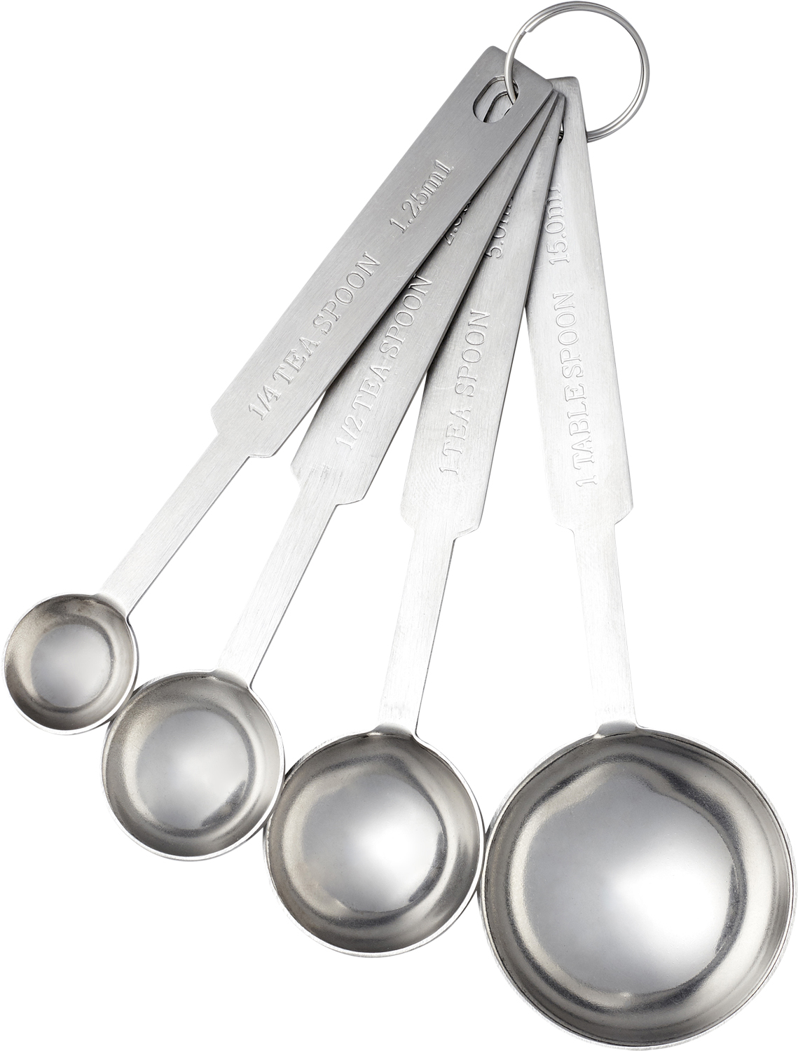 Måleskesæt 4 stk. Stål