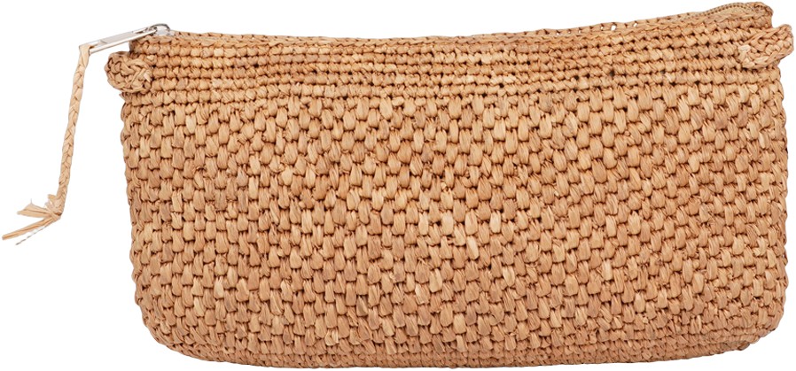 Meliso Woven Clutch With Zipper